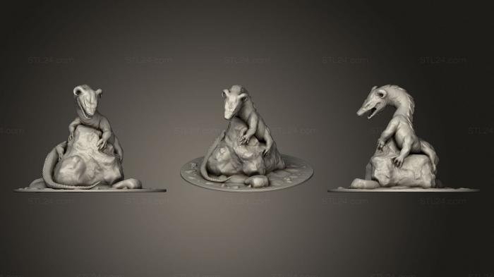 Figurines heroes, monsters and demons (Behir 5E, STKM_1821) 3D models for cnc
